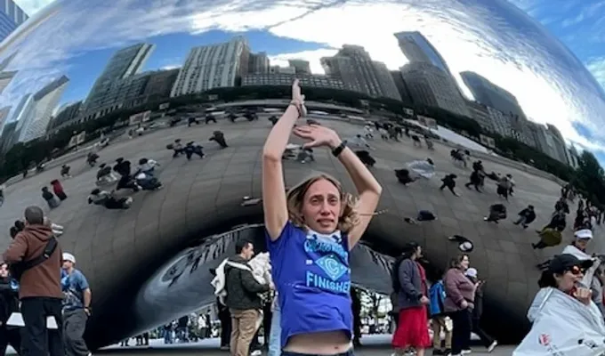 Auf der schnellsten Marathonstrecke der Welt in Chicago 