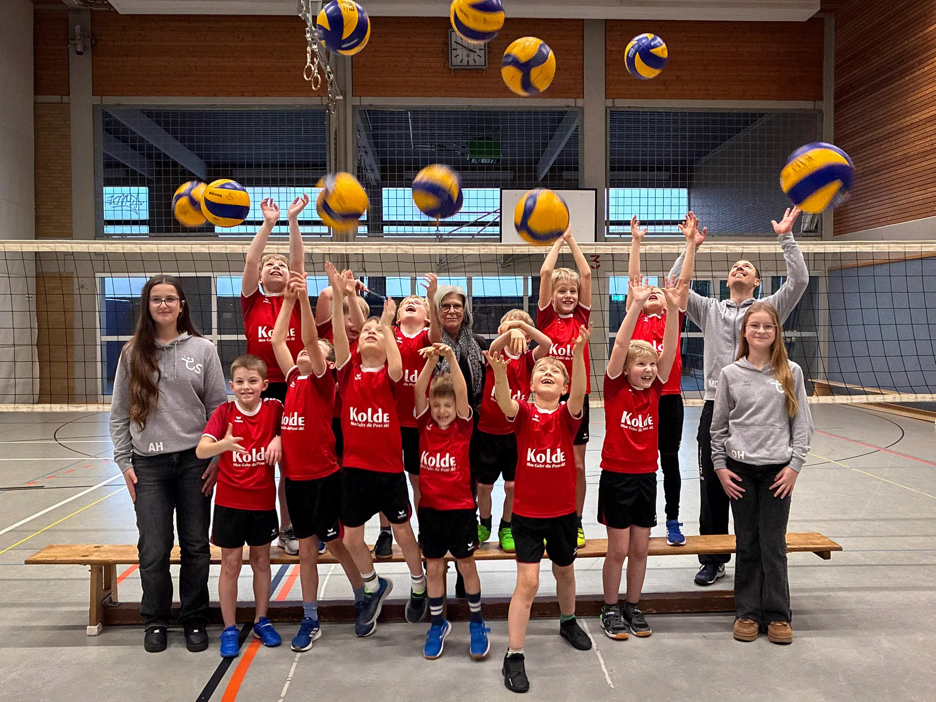 Mannschaftsfoto Volleyboys