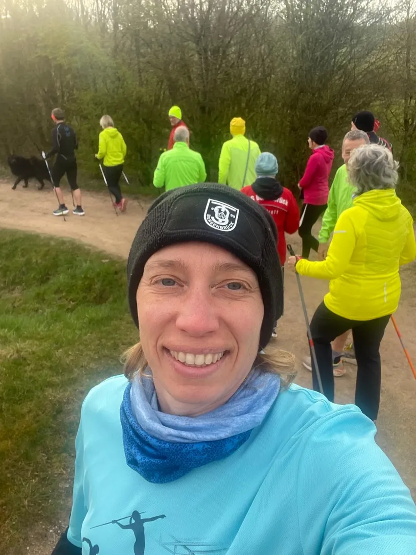 fast vollständig starteten jeden Morgen die Sportler zu einer Trainingseinheit 