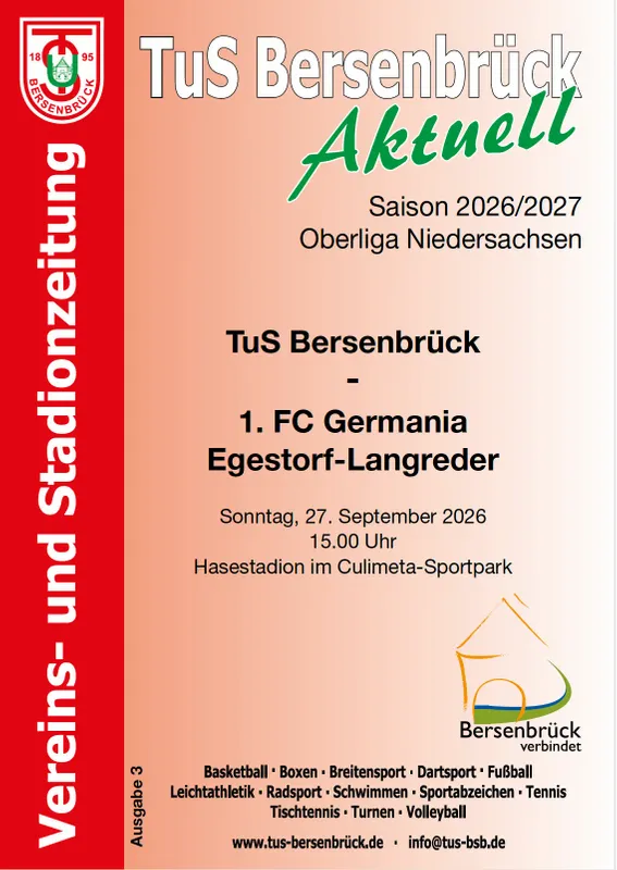 Saison 2026/2027 | Ausgabe 3