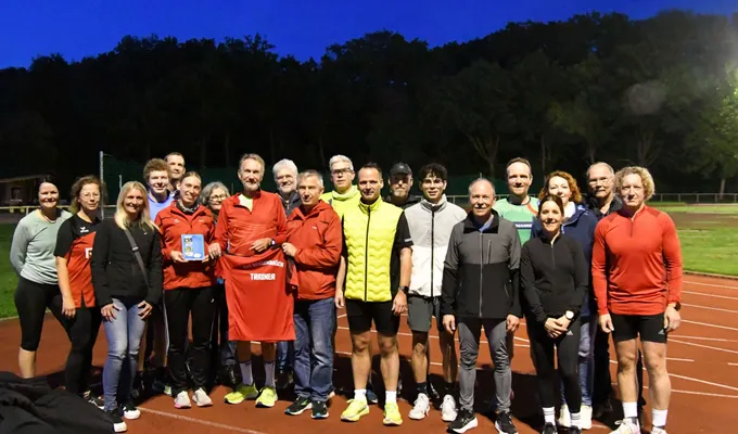 Lauftreff überraschte Trainer Harald Nehls beim Training 
