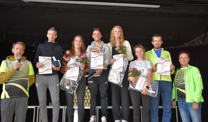 Dustin Karsch und Corinna Sonneck siegen beim 13. Haselauf