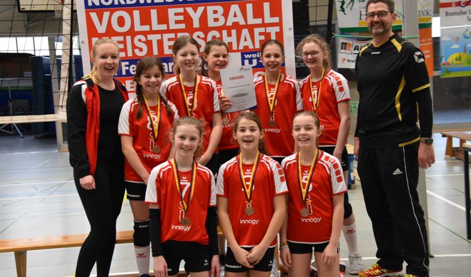 3. Platz bei NWDM U13 Volleyballerinnen