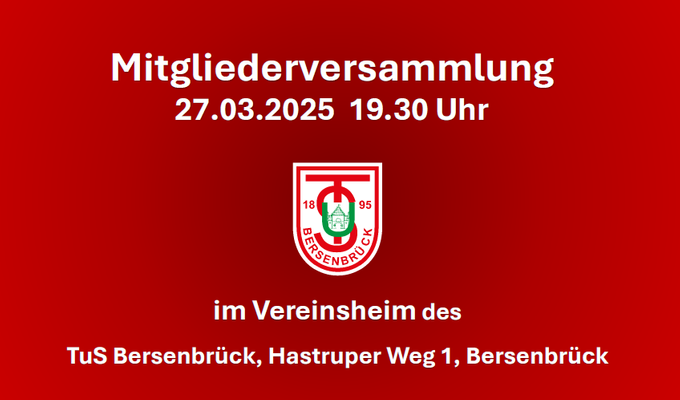 Einladung zur Mitgliederversammlung